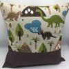 housse de coussin personnalisable - déco chambre enfant dinosaure