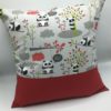 housse de coussin personnalisable - déco chambre enfant panda