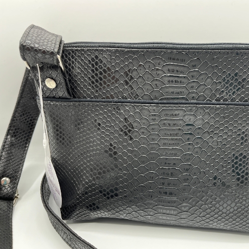 sac à main bandoulière - ecailles noir